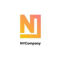 Nycompany - Depicts the Letter N With a Tail Logo Icon Design Template, Incorporating Initial Letter N Logo Icon Design Elements. vector