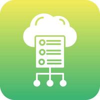 Cloud Server Vector Icon