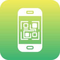 icono de vector de código qr