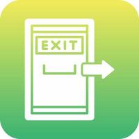 Exit Door Vector Icon