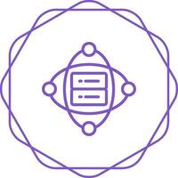 Cluster Server Vector Icon