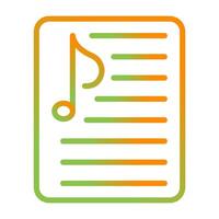 Music Playlist Vector Icon