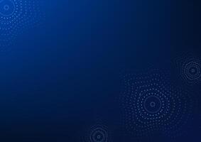 Abstract technology background Circle wave dot Particle that represents big data innovation, future data, Innovation communication future, internet network connection, brochures, banner, Vector