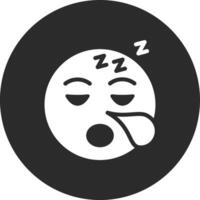 Sleepy Face Vector Icon