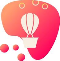 Hot Air Balloon Vector Icon