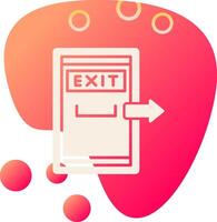 Exit Door Vector Icon