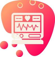 icono de vector de electrocardiograma