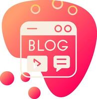 Blogging Vector Icon