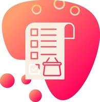 Shopping List Vector Icon