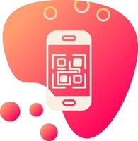 icono de vector de código qr