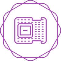icono de vector de procesador