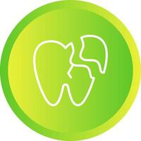 Broken Tooth Vector Icon