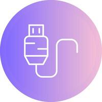 Usb Cable Vector Icon