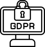 gdpr vector icono