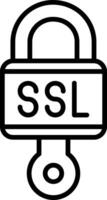 icono de vector de ssl