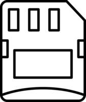 Micro sd card Vector Icon