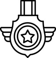 insignias vector icono