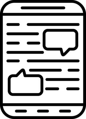 Mobile Chat Vector Icon