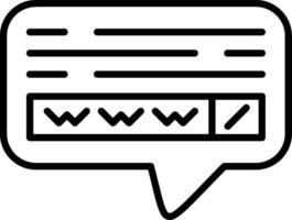 Website search Vector Icon