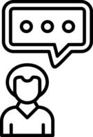 Men Chat Vector Icon