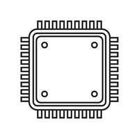 Microchip icon vector