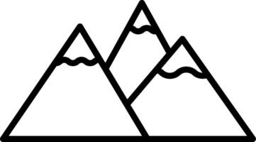 Rocky Mountains Vector Icon