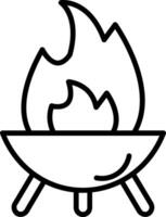 Firepit Vector Icon