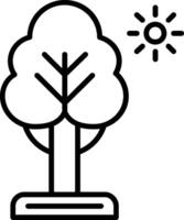 icono de vector de árbol