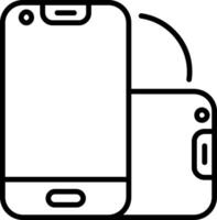 Foldable Smartphone Vector Icon