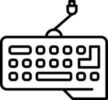 icono de vector de teclado