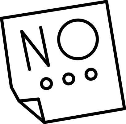 Say No Vector Icon
