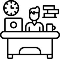 Workaholic Vector Icon