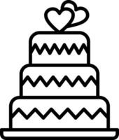 Wedding Cake Vector Icon