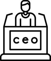 CEO vector icono