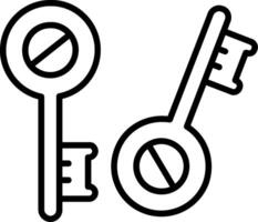 House Key Vector Icon