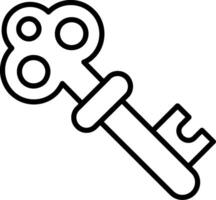 Old Key Vector Icon