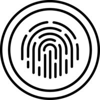 Fingerprint Vector Icon