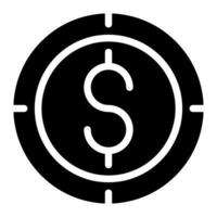 american coins icon vector graphic illustration for web, UI and App mobile design isolated on white background