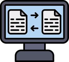 File Transfer Vector Icon