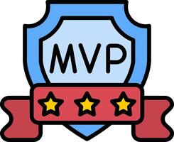 icono de vector de mvp