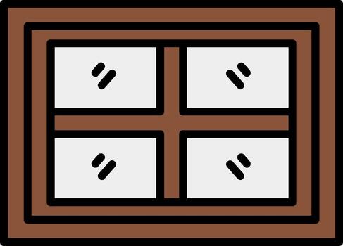 icono de vector de ventana