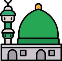 icono de vector de mezquita