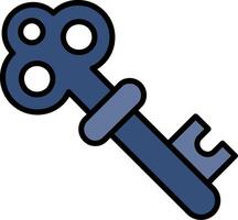 Old Key Vector Icon