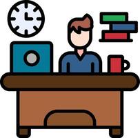 Workaholic Vector Icon