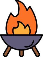 Firepit Vector Icon