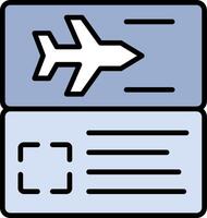 Plane Ticket Vector Icon