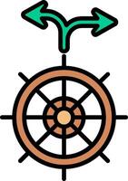 icono de vector de barco