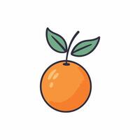 Orange icon cartoon illustration vector design