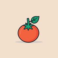 tomate dibujos animados ilustración vector diseño