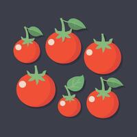 tomate dibujos animados ilustración vector diseño